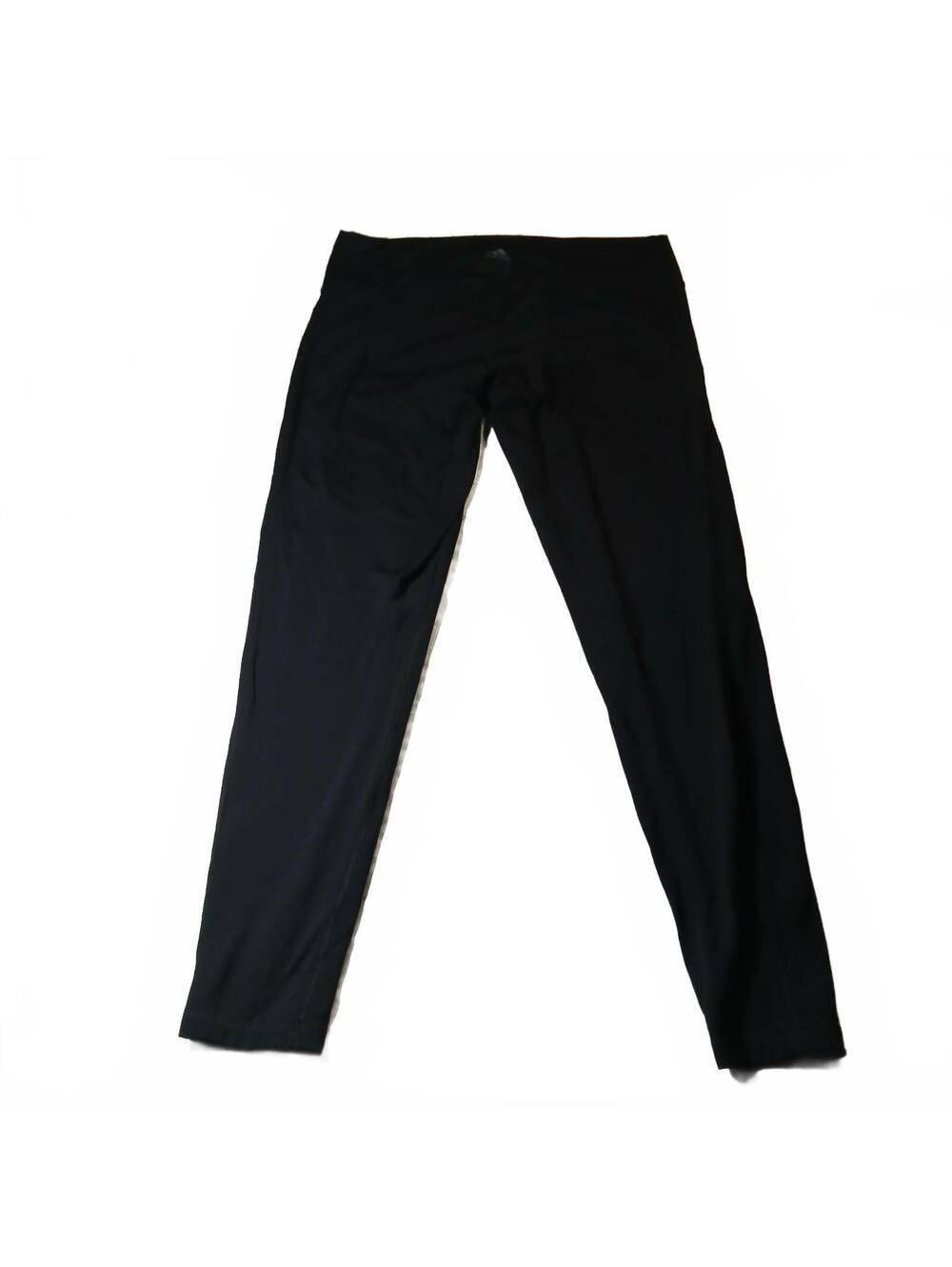 Adidas Black Climalite Leggings Athletic Workout Pants Size XL Stretch